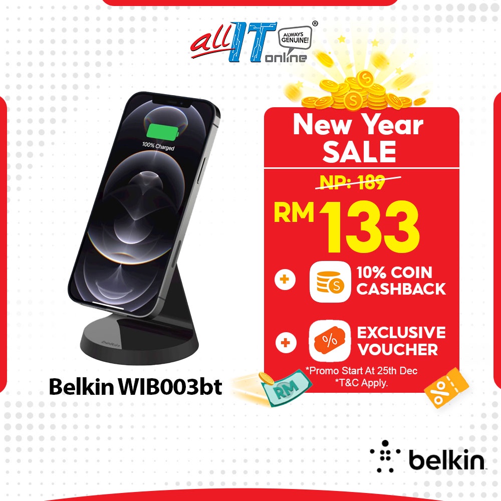 Belkin WIB003bt BOOST↑CHARGE™ Wireless Charger Stand 7.5W