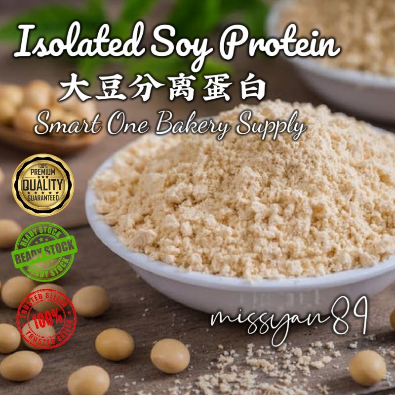 1kg Premium Food Grade Soy Protein Isolated Powder 食品级 大豆分蛋白 大豆离蛋白粉 Serbuk Kacang Soya Vegan Isp 0030