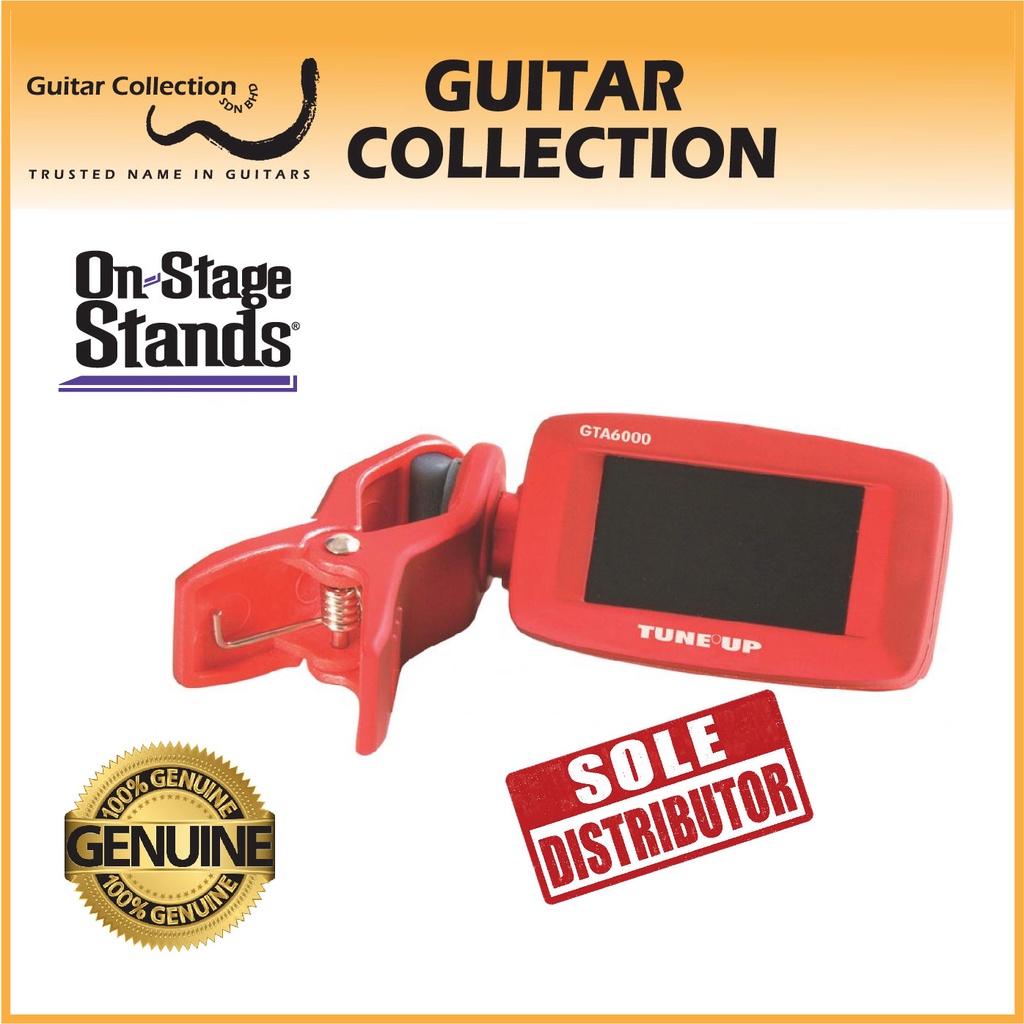On Stage GTA6000 ClipOn Headstock Chromatic Tuner (Guitar / Bass
