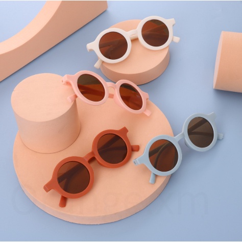 【NEW】Cute Kids Sunglasses Colorful Boy Girl Baby Uv400 Protection Eyewear Fashion Stylish round candy shades