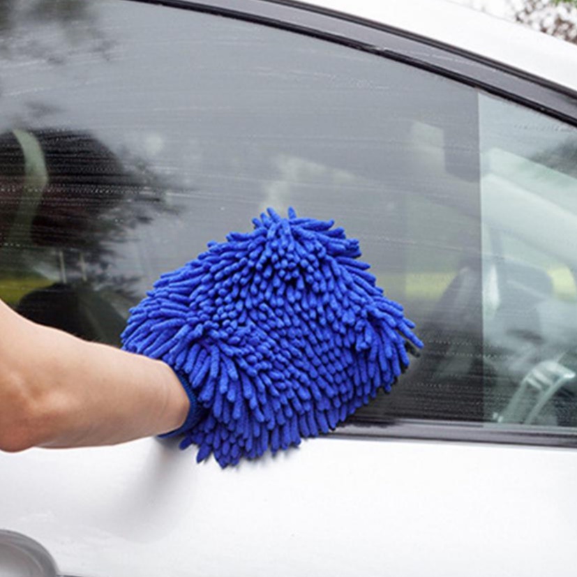 Collab Thick Car Wash Mitt Microfiber Soft Hand Glove Washing Towel