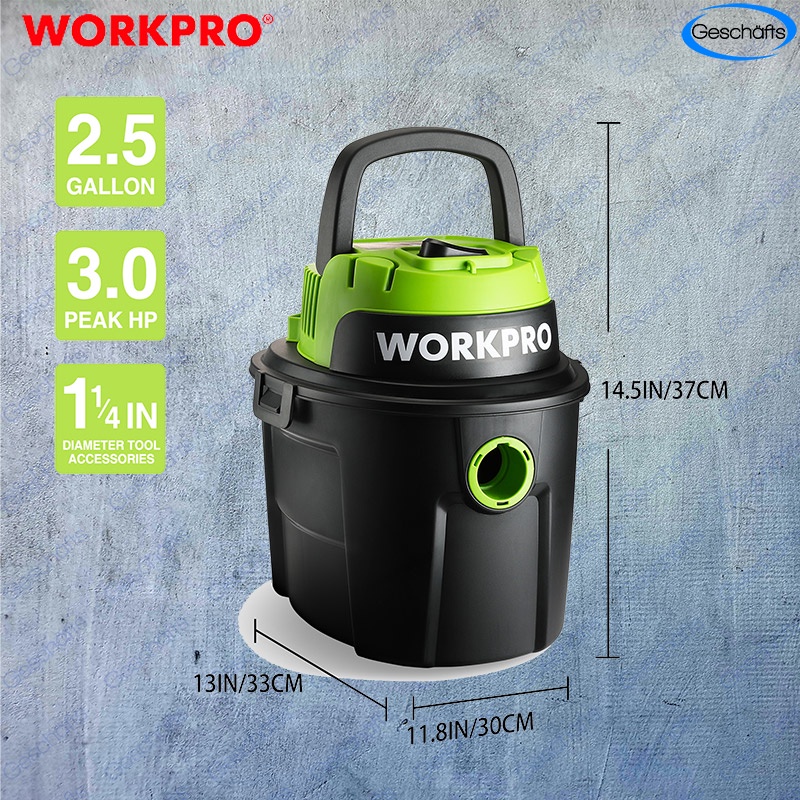 WORKPRO 10 Litre 1200W Vacuum Cleaner 3 in 1(Wet & Dry and Blower