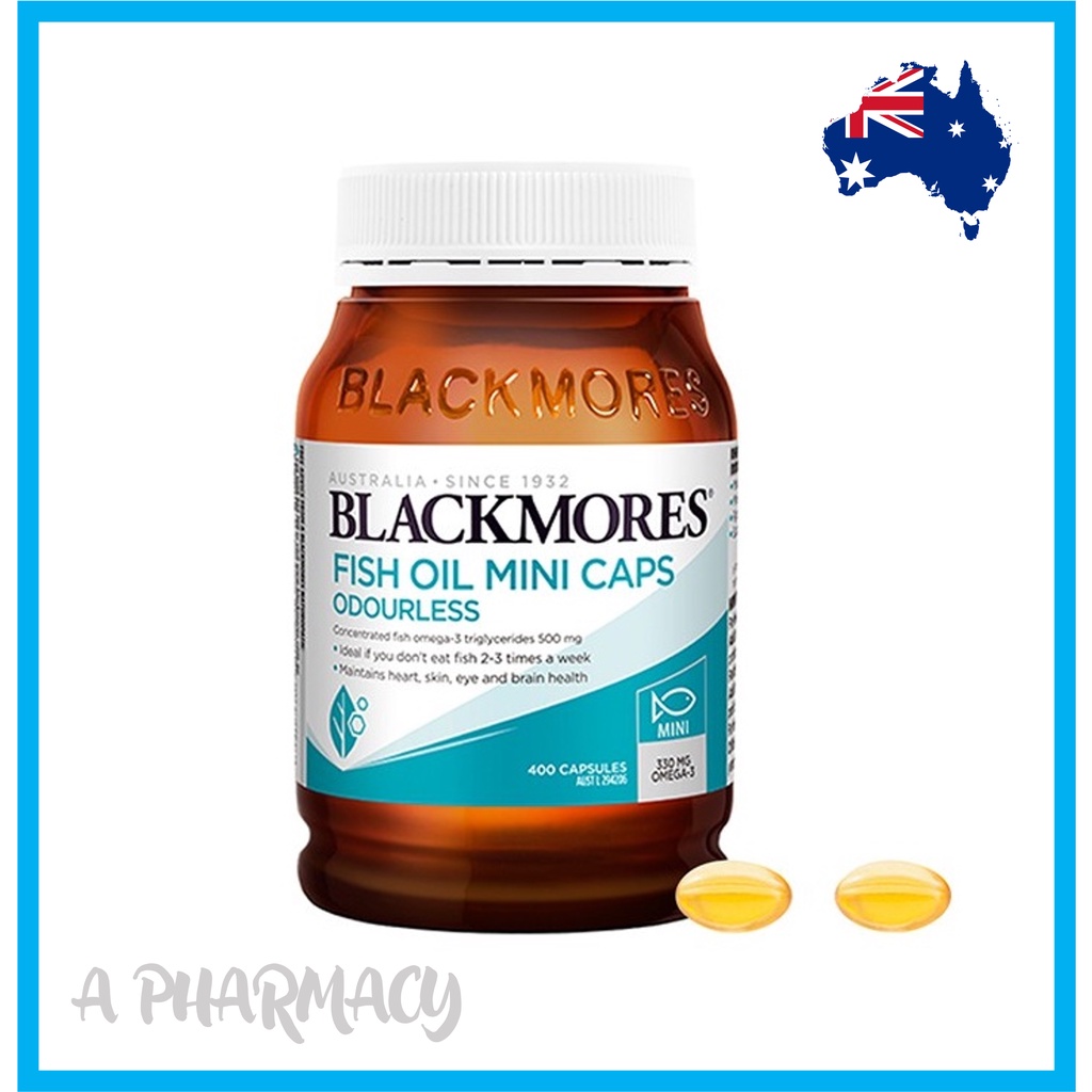 blackmores odourless fish oil 400 mini capsules