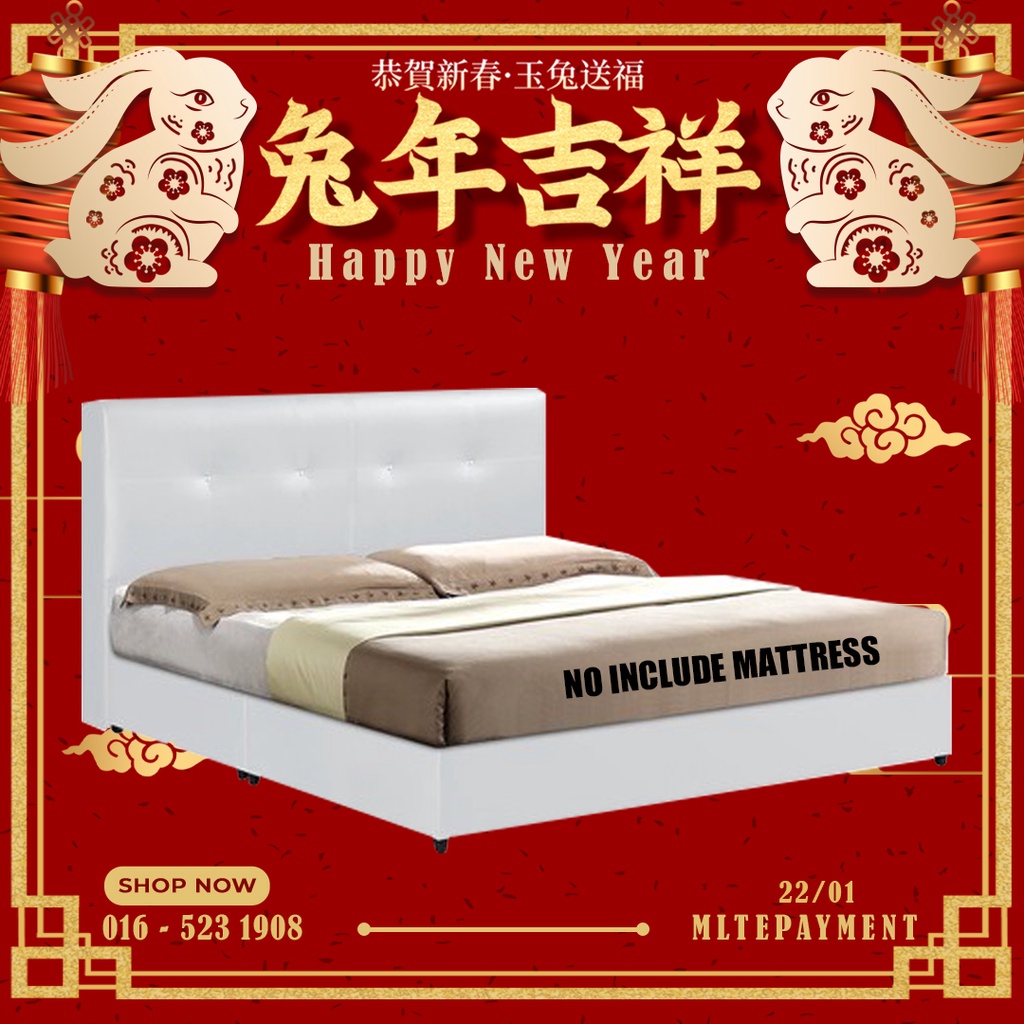 (KL & SELANGOR AREA ONLY) WATERPOOF PVC DIVAN QUEEN SIZE BED FRAME/BED