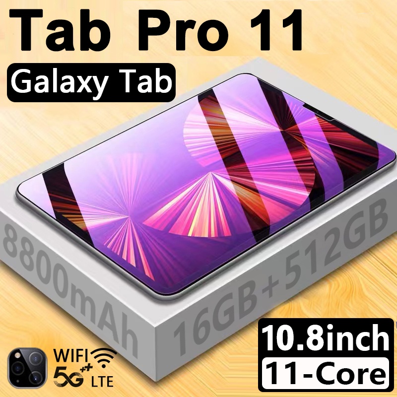 Buy 1 Get 6Free 10 Year Warranty Hot Sale Galaxy Tablet Pro 11 Computer 10.8 Inches [16GB RAM 512GB ROM] SIM 4G LTE WiFi Free Gift 7 days no reason to return