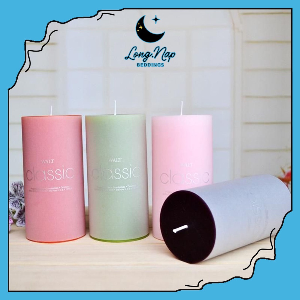 WALT CANDLE SCENTED CANDLE AROMATHERAPY PILLAR CANDLE LILIN WANGI BLOCK CANDLE AROMATIC CANDLE ROMANTIC FRAGRANCE