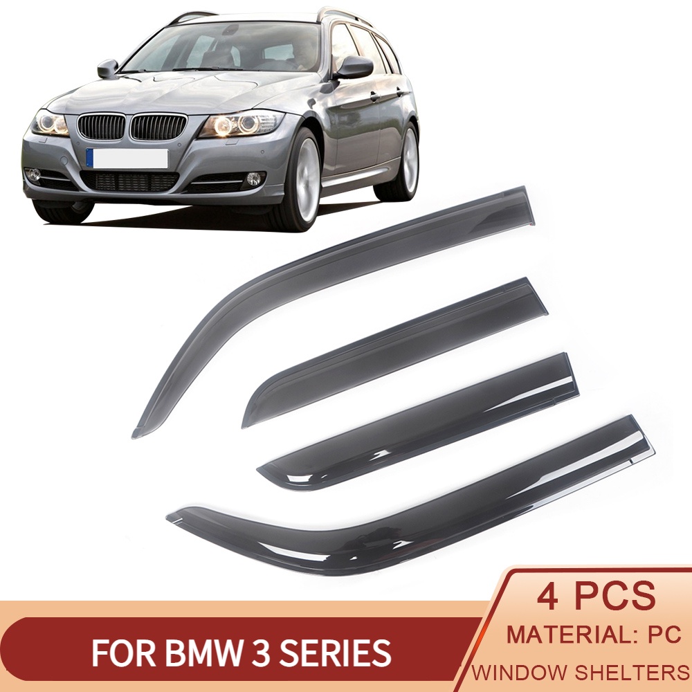 Window Deflectors For BMW 3 Series E46 E90 E91 F30 G20 G28 20062023 Auto Black Tinted Car Side