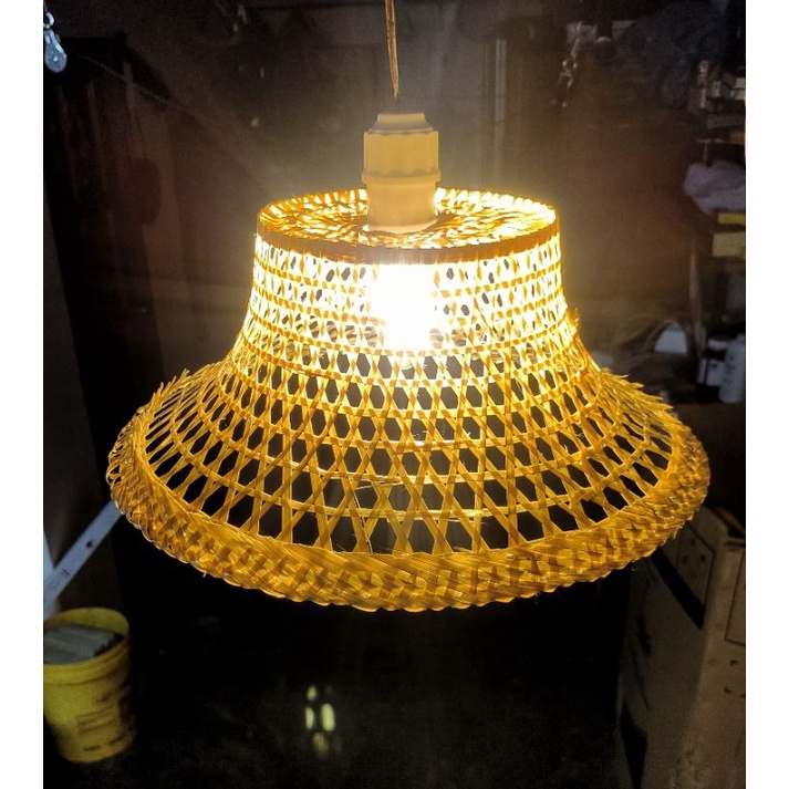 Lamp Cover Lampshade Bamboo / Rattan Weave bekas lampu rotan (Tanpa Set Lampu Bekas Sahaja)