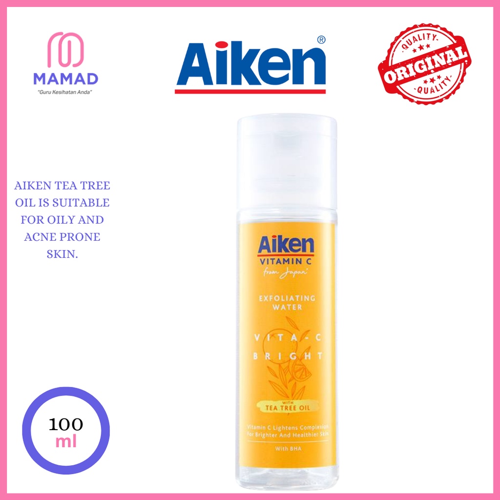 Aiken VitaC Bright Exfoliating Water 100ml Shopee Malaysia