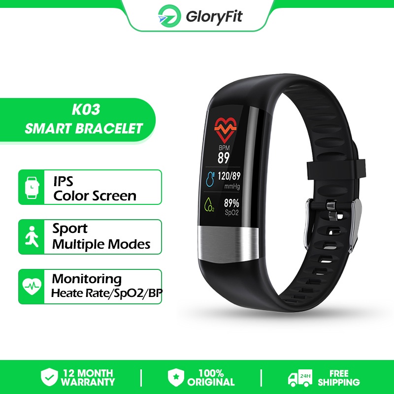 GloryFit Smart Watch ECG+PPG Waterproof IP67 Blood Pressure Heart Rate Monitoring Health Sports