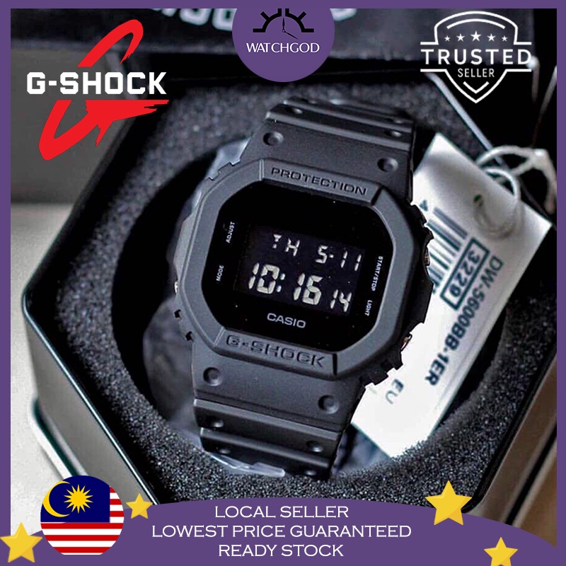 [Malaysia 3 Year Warranty] Dark Knight DW5600 Petak G Sports Men Women Unisex Kid Watch Jam Tangan Lelaki Perempuan