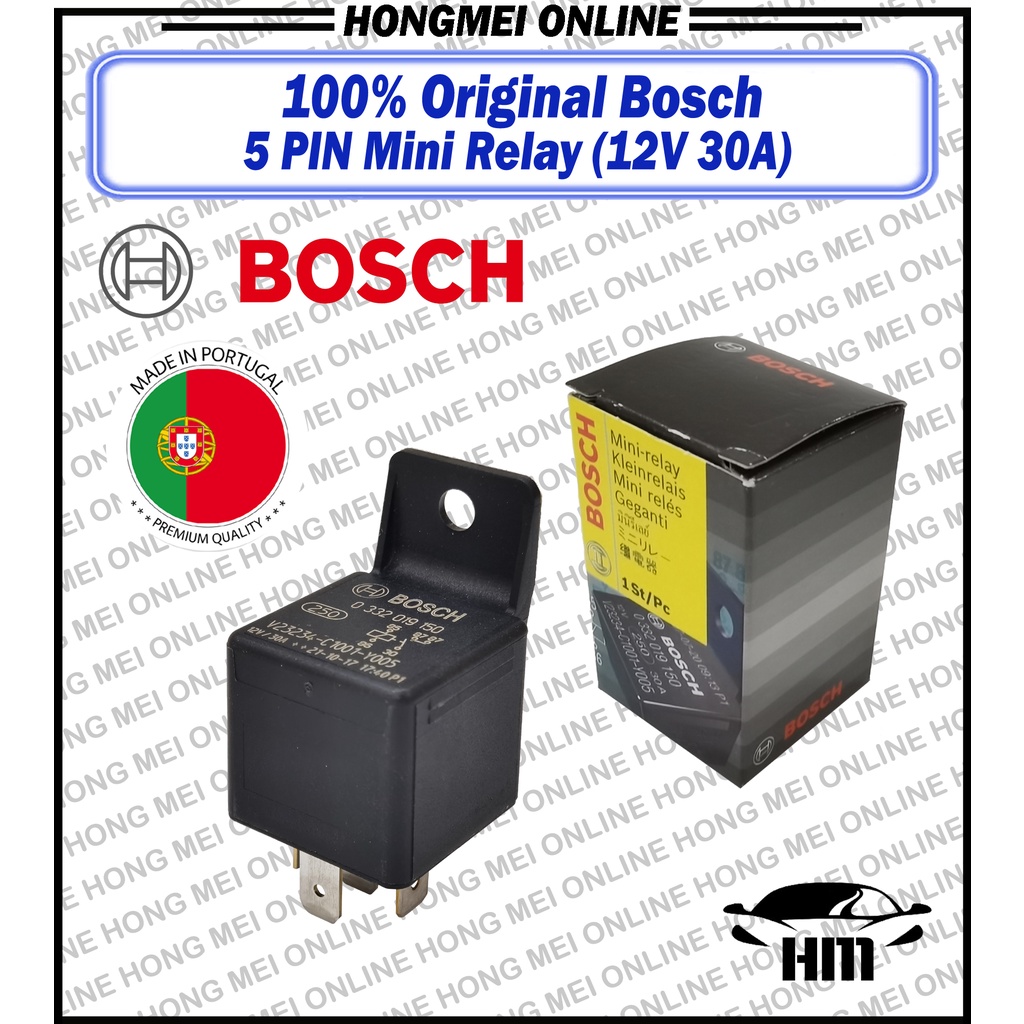 100 ORIGINAL BOSCH 5 PIN Mini Relay / Control Device / Bosch Relay 12V