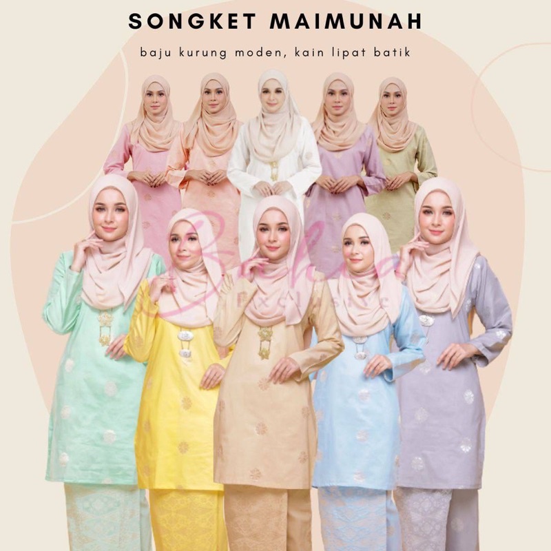 BAJU RAYA 2024 viral / BAJU KURUNG SONGKET TENUN MAIMUNAH (KURUNG MODEN)