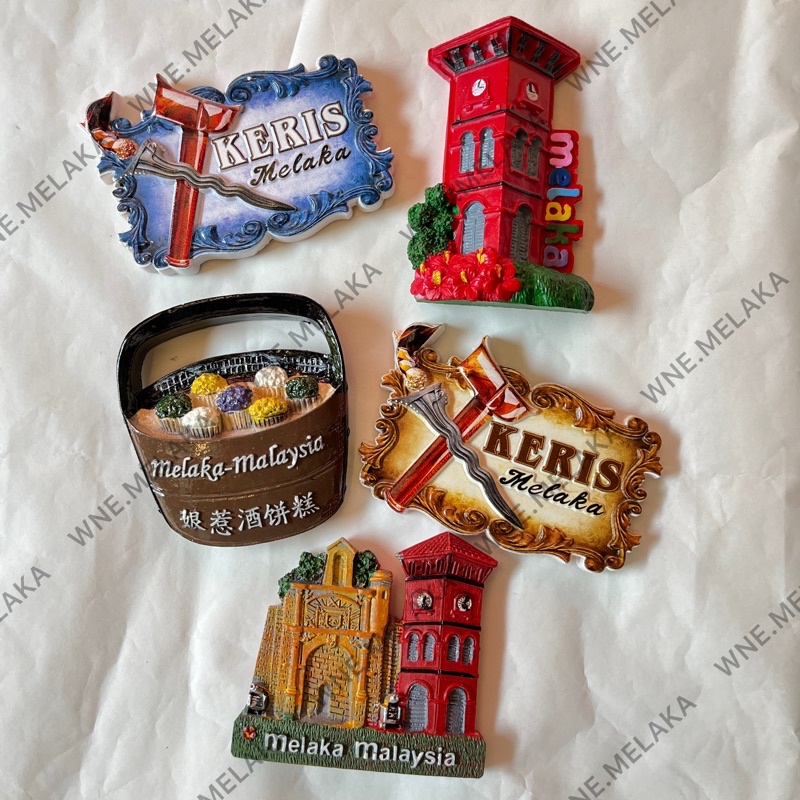 WNE.MELAKA | MAGNET MELAKA , FRIDGE MAGNET , PELEKAT PETI SEJUK , SOUVENIR MALACCA