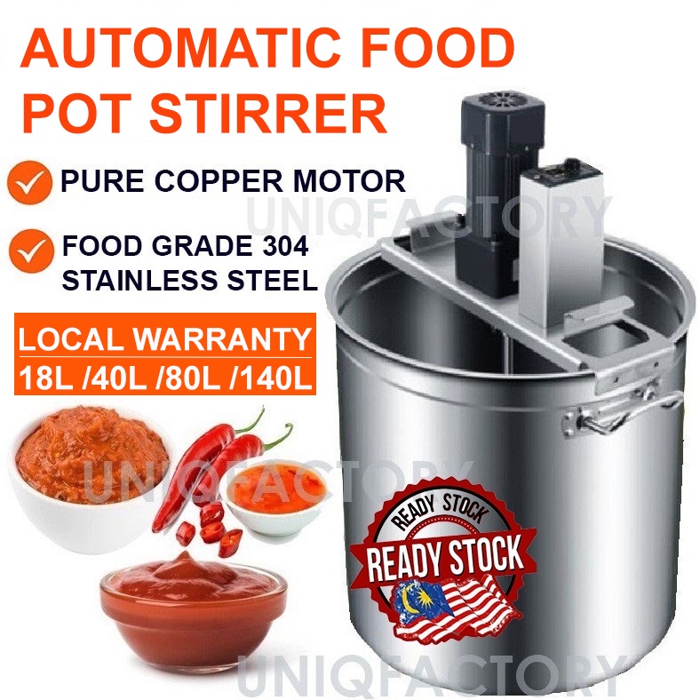 Automatic Sauce Sambal Paste Pes Stir Frying Pot Stirrer Auto Cooking Machine Mesin Pengacau Sos Stirring Cooker Mixer