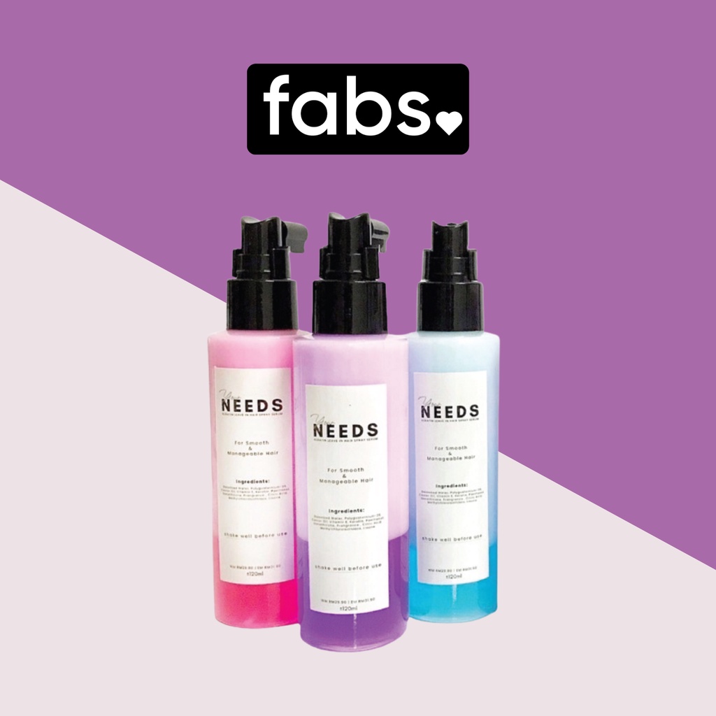 NEEDS Keratin Hair Spray Serum 120ml Shopee Malaysia