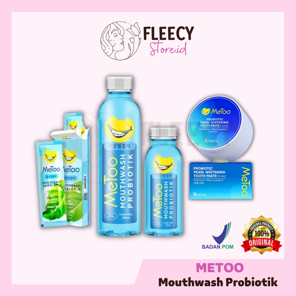Metoo Mouthwash Mouthwash Probiotic Fresh Mint Mouthwash 100ml 250ml