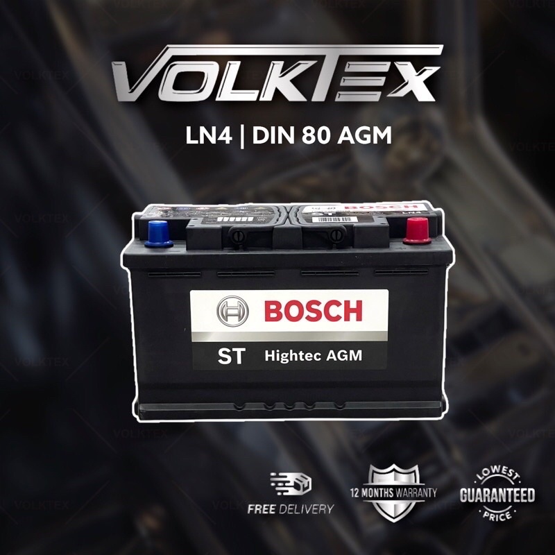 LN4 DIN 80 BOSCH AGM Car Battery Bateri Kereta BMW F22, X1 E84 Volvo