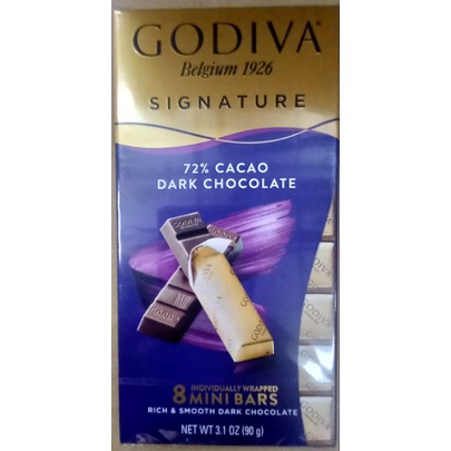 GODIVA SIGNATURE 72% CACAO DARK CHOCOLATE 90G | Shopee Malaysia