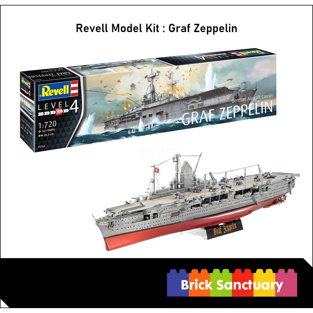 Revell Model Kit : GRAF Zeppelin German Aircraft Carrier 1/720 | Shopee ...