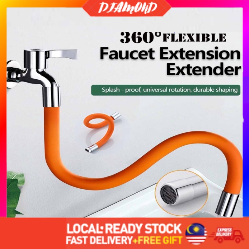 DIAMOND Adjustable Water Tap Extension 360 Rotate Faucet Free Bending