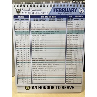 Sarawak Government Almanac 2023 #Calendar Sarawak | Shopee Malaysia