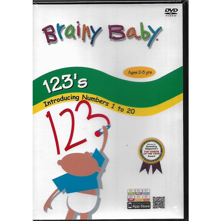 Brainy Baby 123 Introducing Numbers 1 to 20 DVD Infant Development ...