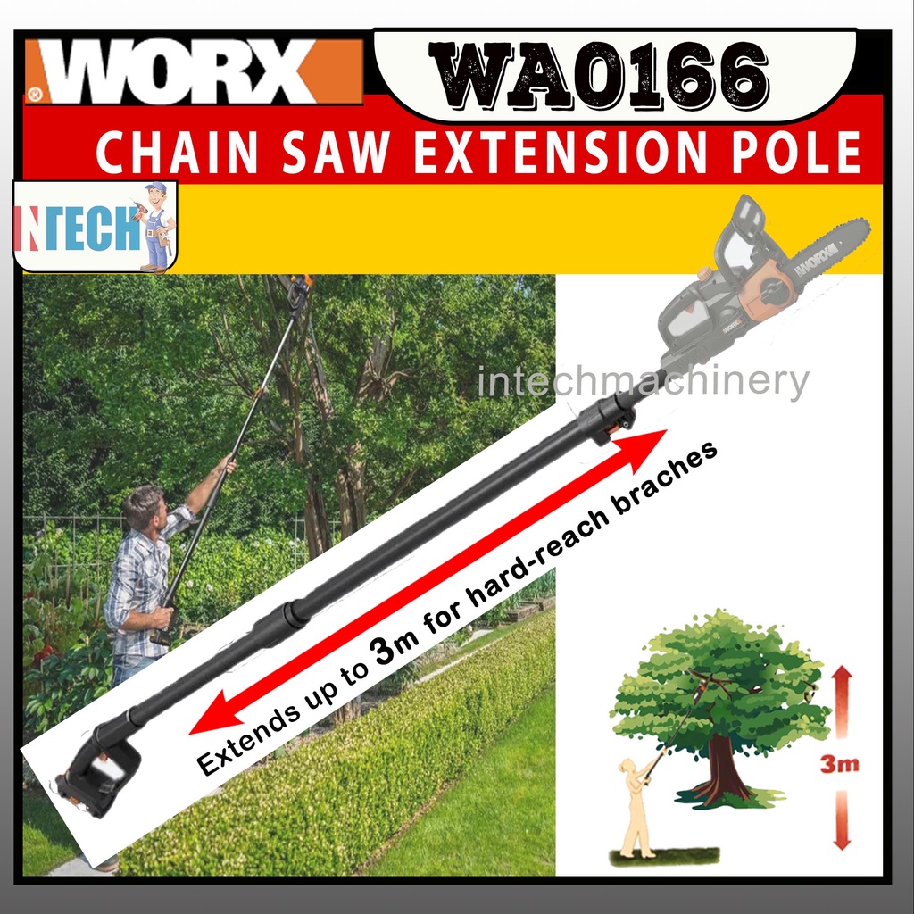 WORX WA0166 CHAIN SAW EXTENSION POLE ( COMPATIBLE MACHINEWG322E
