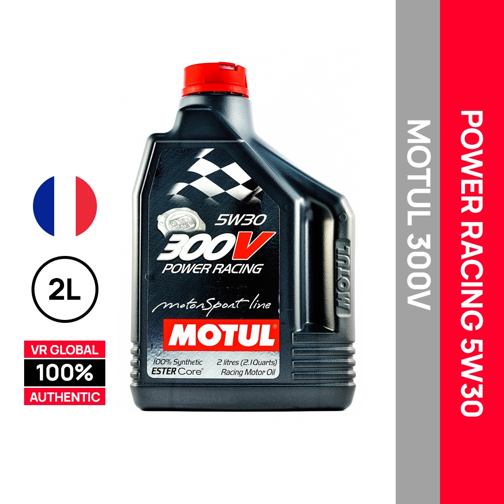 MOTUL 300V POWER RACING 5W30 CAR ENGINE OIL FRANCE 2L Shopee Malaysia