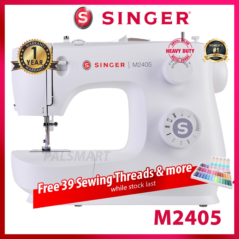Singer Heavy Duty Sewing Machine M2405 M3505 (1 Year Warranty) Shopee