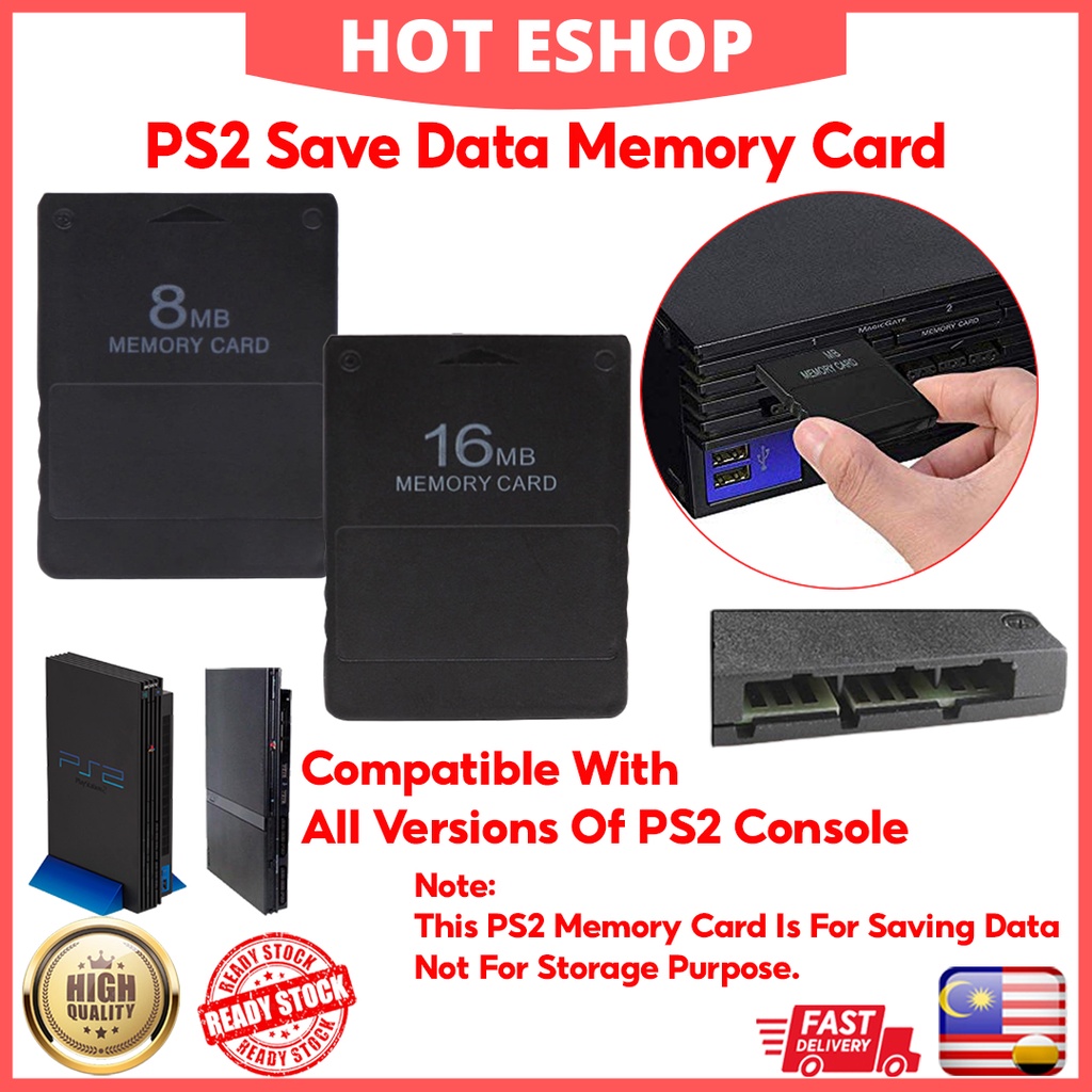 Playstation 2 Memory Card PS2 Save Data Memory Card For All Version PS2