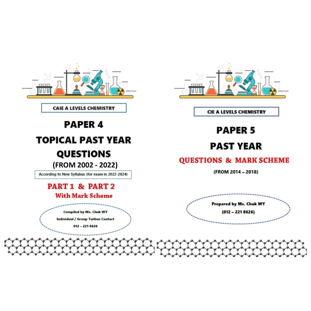 Cambridge A Level Topical A2 CHEMISTRY 9701(P4&5) By Ms.CHUK WY