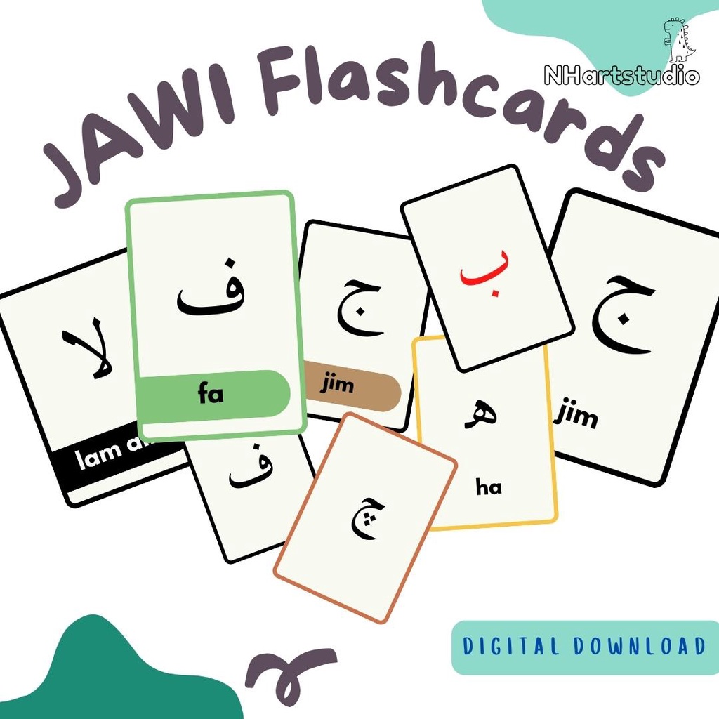 Pdf Soft Copy Printable Jawi Flashcards Flashcard Hij - vrogue.co