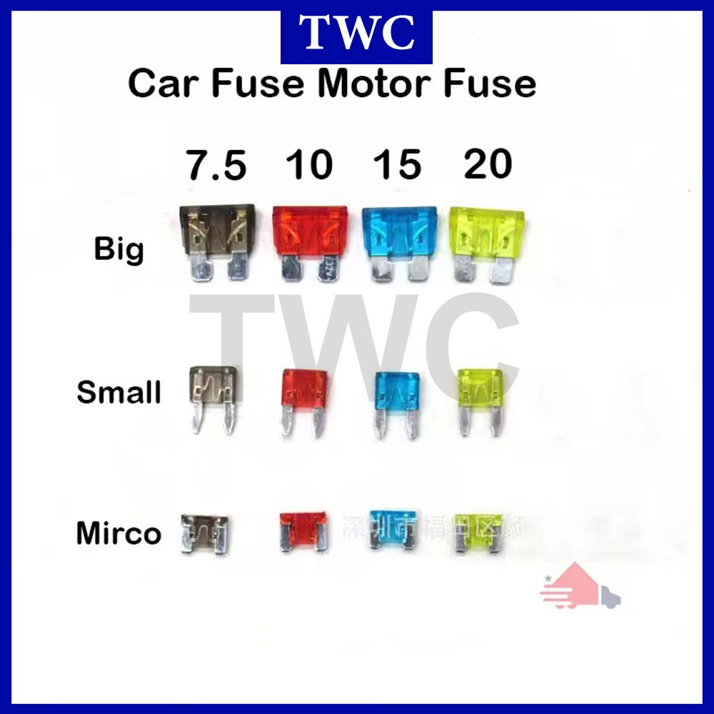 Fuse Car Fuse Kereta Vehicle Fuse Standard Fuse Mini Fuse Micro Fuse