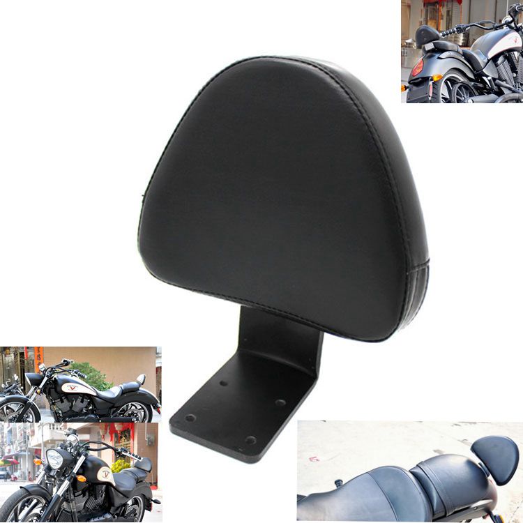 Rear Backrest Black Seat Sissy Bar Passenger Motorcycle Driver Backrest