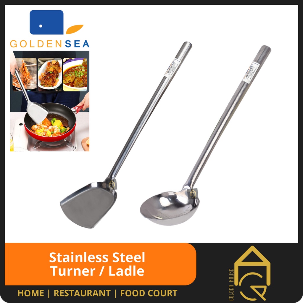 GDH Stainless Steel Soup Ladle / Turner / Spatulas / Senduk / Sudih / Sodek