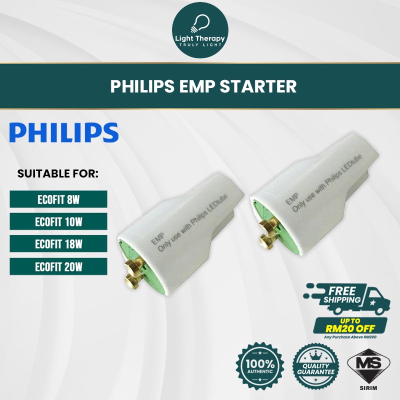 x1PC Philips Emp Starter For Philips T8 Led Tube Starter Lampu Philips ...