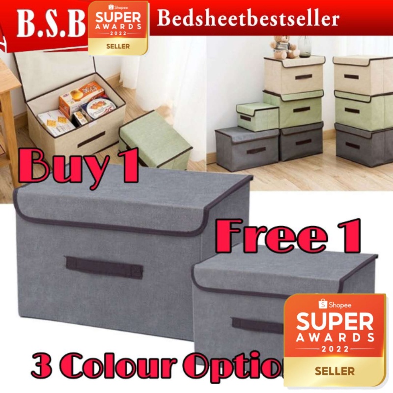 B.S.B Storage Cube Box Fabric Foldable Collapsible Storage Box