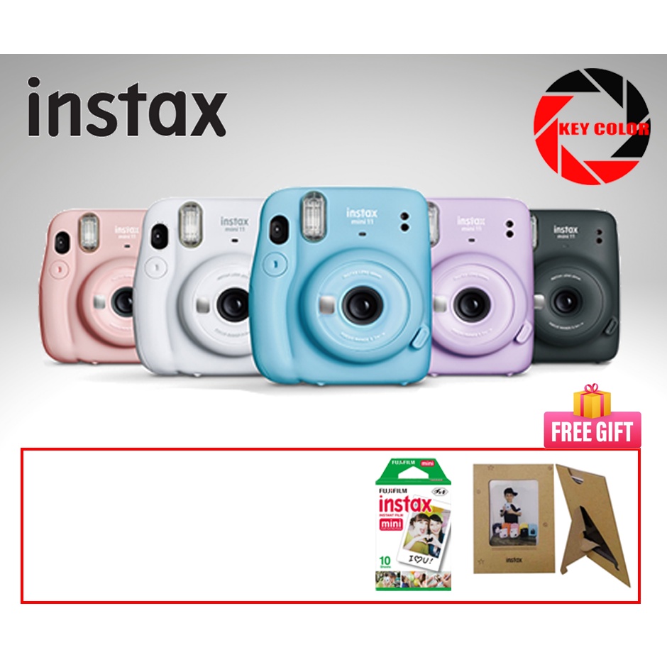 Fujifilm Instax Mini 11 Instax Camera Combo Kit + 2 Instax Film + Free Gifts (1 Year Fujifilm