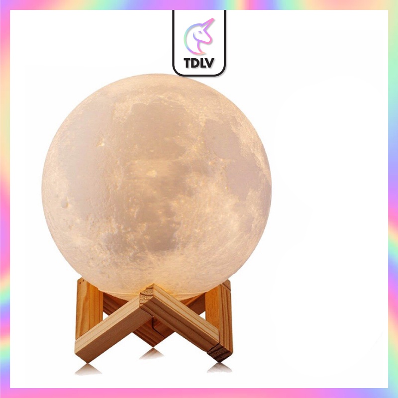 TDLV 8cm 3D LED Moon Light Lamp Lunar Light Lamp Study Lamp Bedroom Led Bed Lamp Desk Lamp