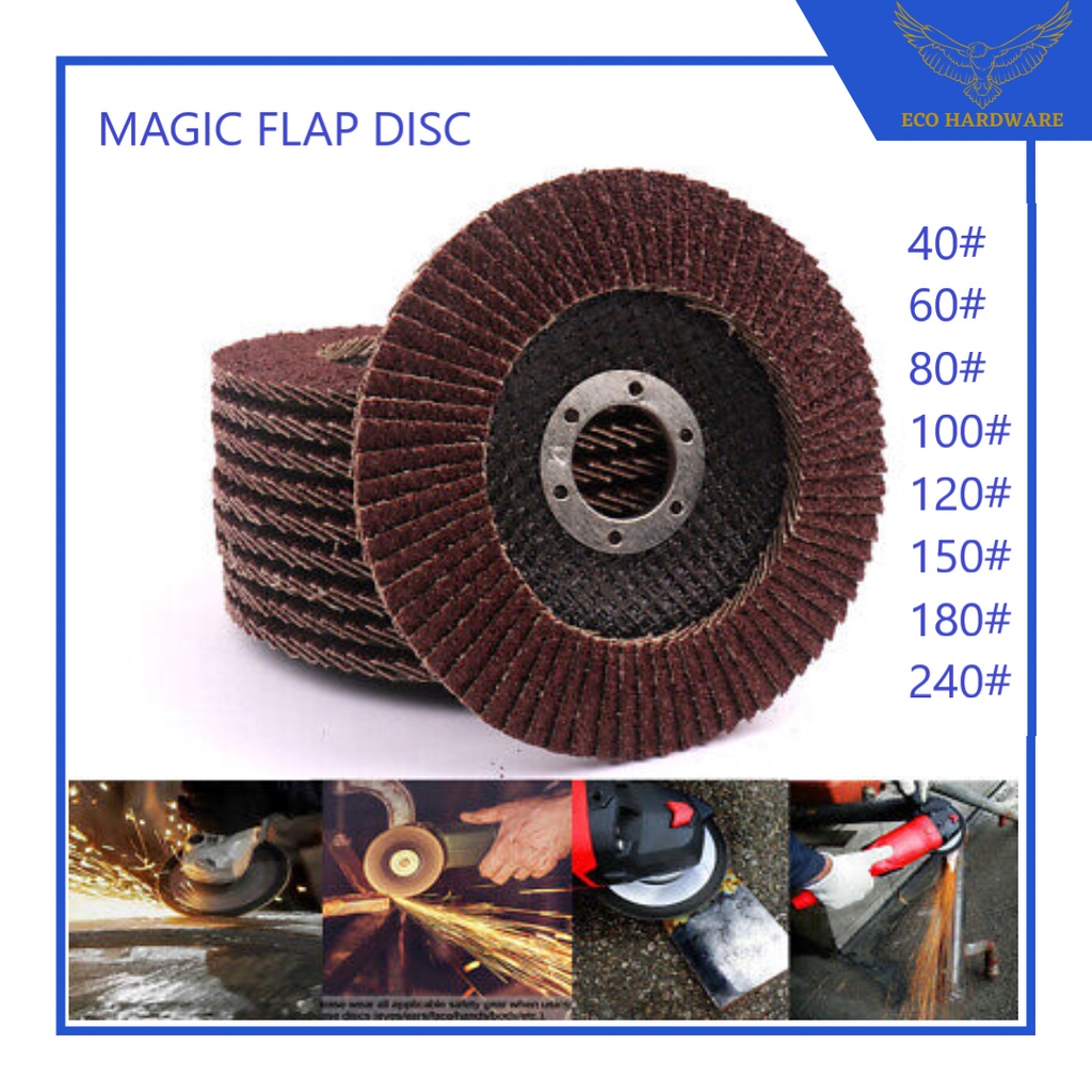 1pc 100 Original Magic Flap Disc Red 40 240 Wheel Wood Steel