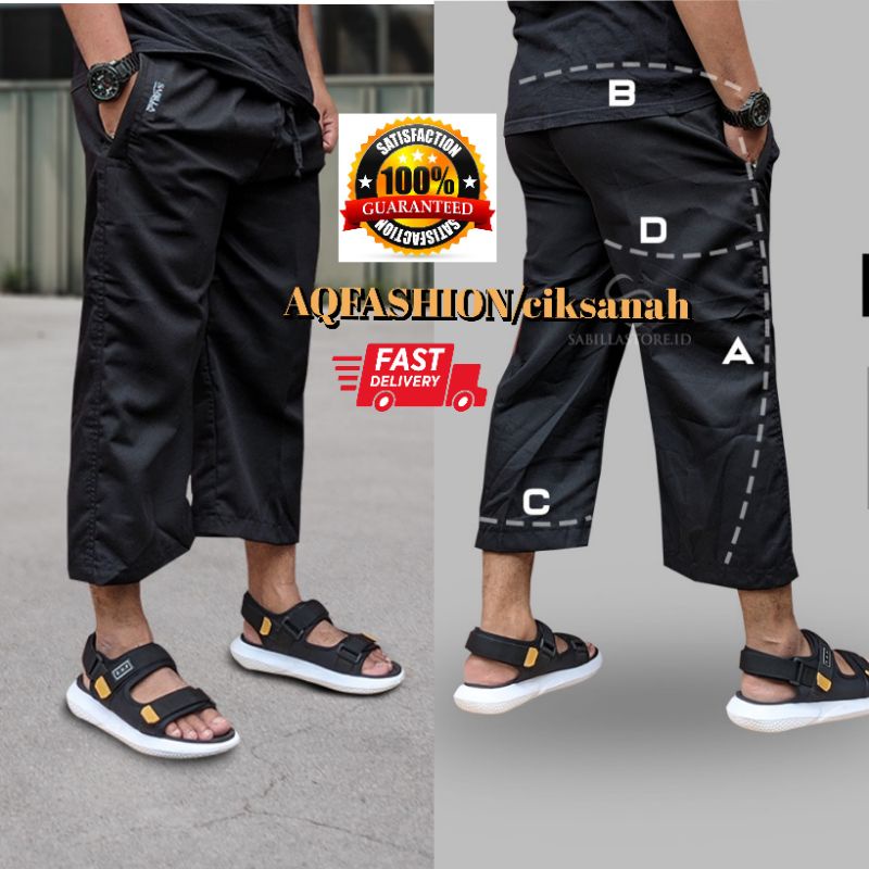 SAIZ S-10XLseluar jubah haji/3suku fisherman/ seluar solat /umrah/pants pray/tabliq/sakit kaki/unisex/ solat/haji