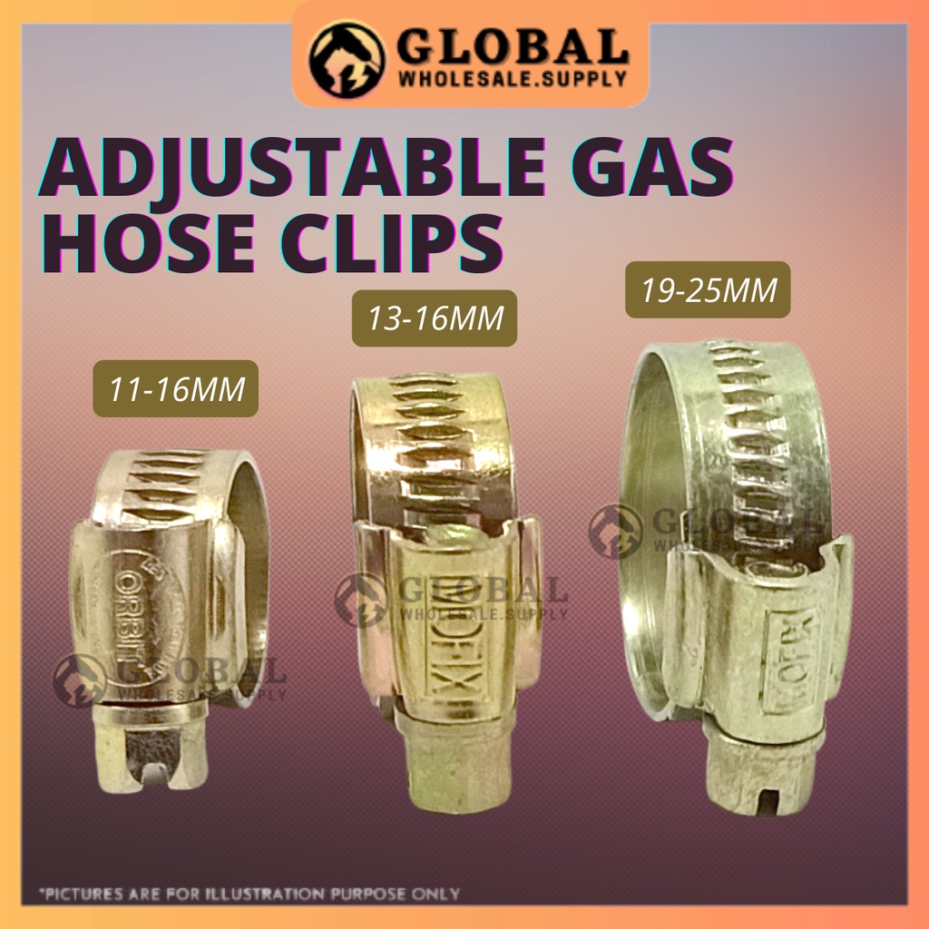 [PREMIUM] MOFIX/ORBIT Adjustable Gas Hose Clips/Clamps Gas Pipe Water