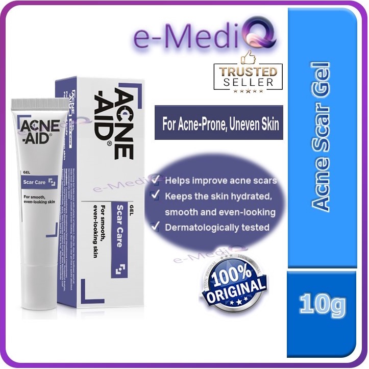 ACNE AID Scar Care Gel [Fade scars smooth uneven skin] 10g (Exp May