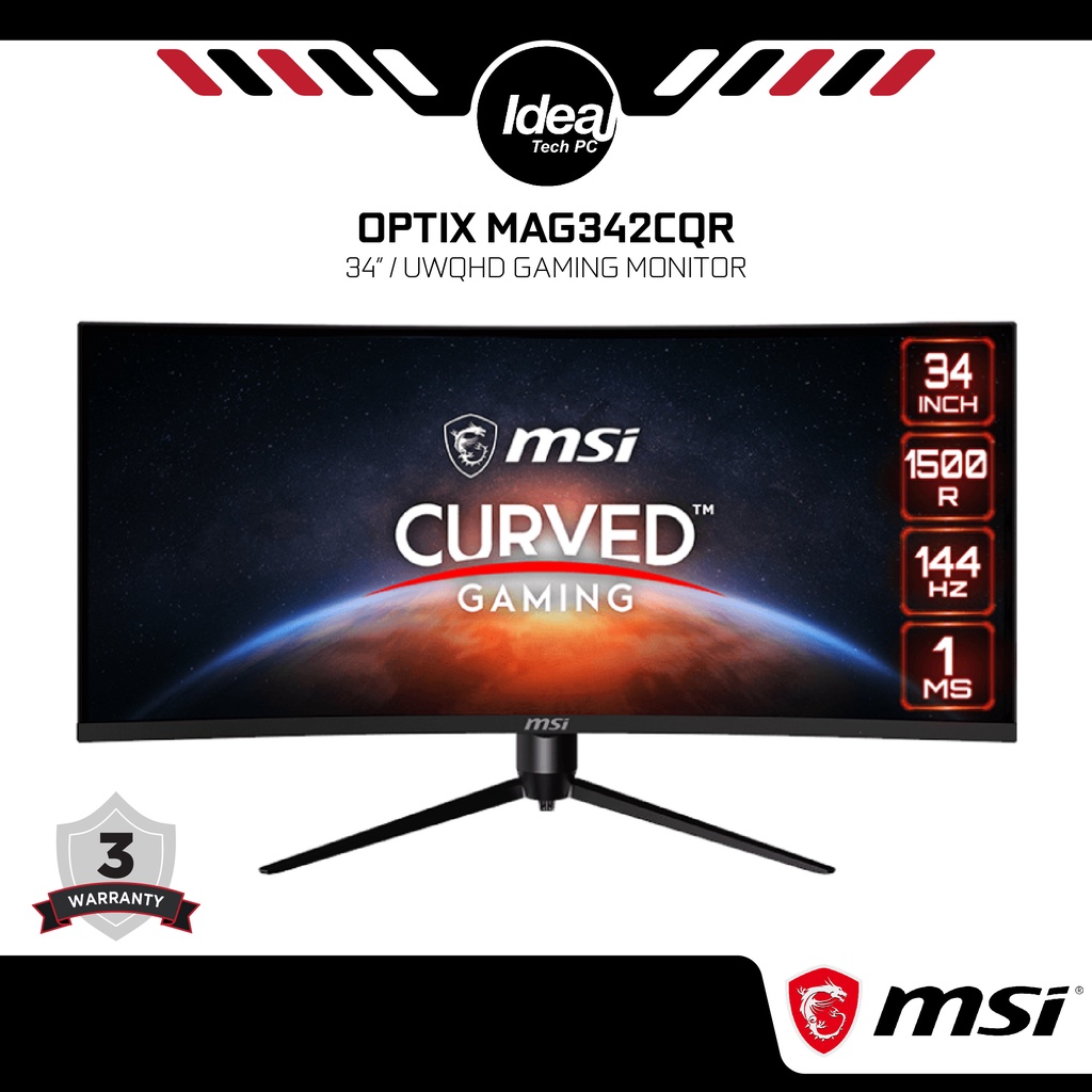 Msi Optix Mag Cqr Adaptive Sync Ultrawide Curved Gaming Monitor Uwqhd Va Hz