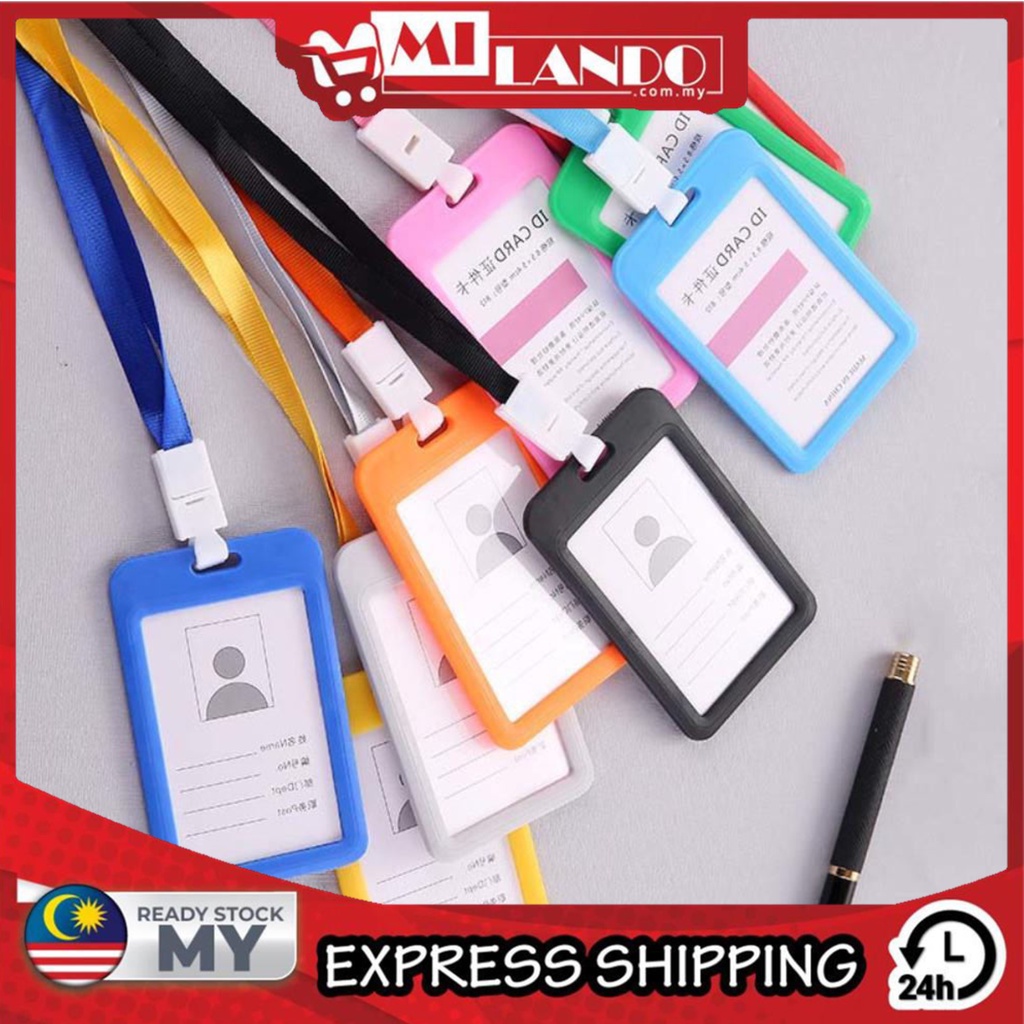 (Vertical Size) MILANDO Office ID Card Holder Touch and Go Scan Card