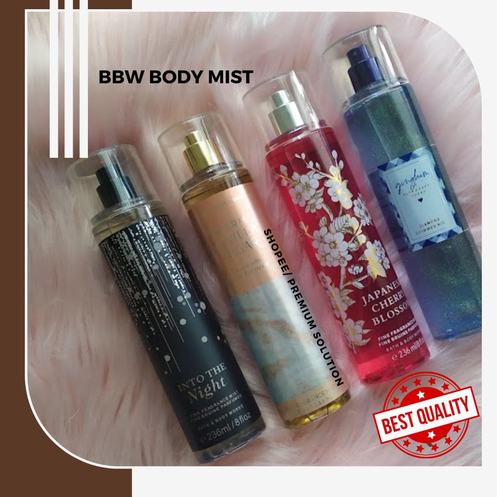 BBW Perfume Body Mist 236ml Bath and Body Works Body Mist Minyak Wangi