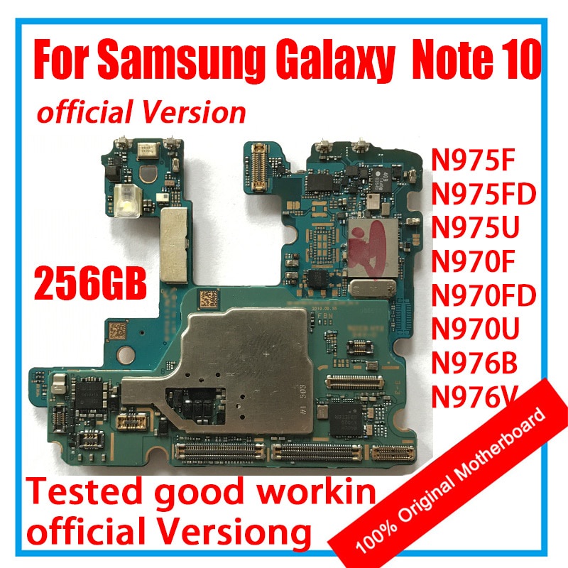 Unlocked Motherboard For Samsung Galaxy Note 10 N970F N970FD N970U NOTE