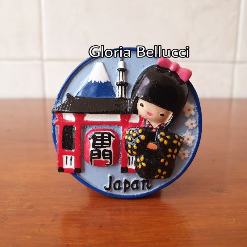 Japanese Souvenirs kokeshi Doll Fridge magnet Paste japan geisha asakusa