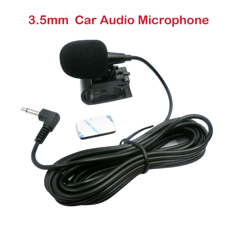 Car Audio Microphone 3.5mm Clip Jack Plug Mic Stereo Mini Wired